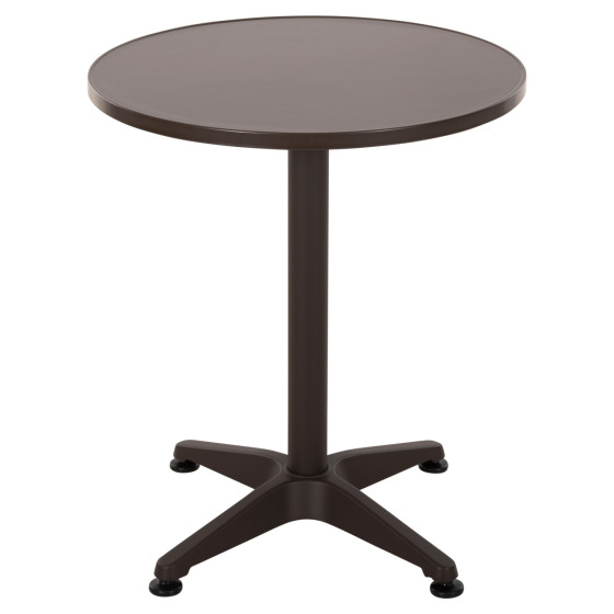 OUTDOOR ROUND TABLE GOSS HM5974.02 ALUMINUM IN BROWN Φ60x70Hcm.