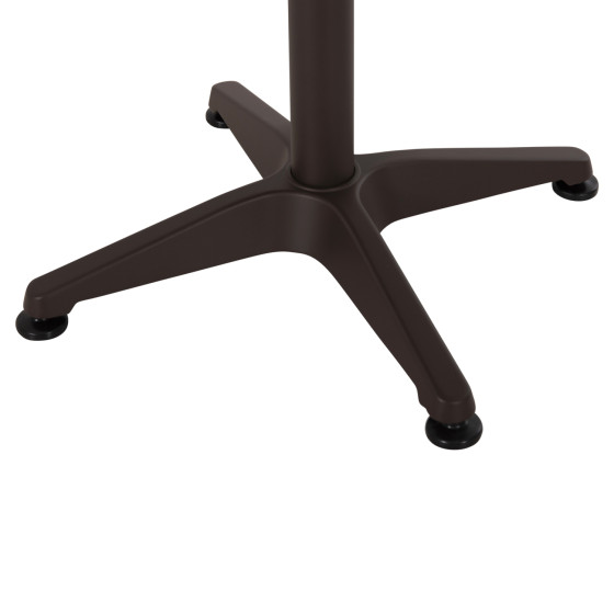 OUTDOOR ROUND TABLE GOSS HM5974.02 ALUMINUM IN BROWN Φ60x70Hcm.