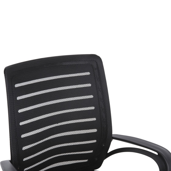 OFFICE CHAIR TRAIL HM1192 BLACK MESH-CHROMED METAL LEG 64x55x98,5Hcm.