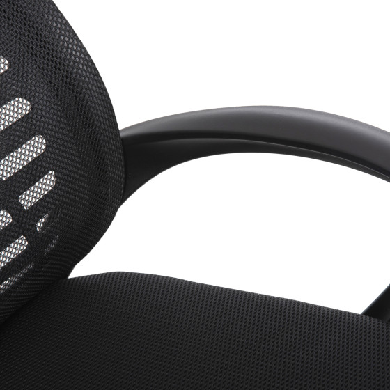 OFFICE CHAIR TRAIL2 HM1193 BLACK MESH-CHROMED METAL LEG 62x59x120Hcm.