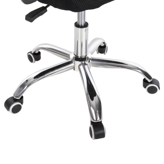 OFFICE CHAIR TRAIL2 HM1193 BLACK MESH-CHROMED METAL LEG 62x59x120Hcm.