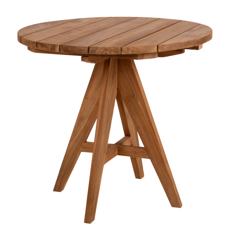 OUTDOOR ROUND TABLE LEO HM9623.11 TEAK WOOD 80x80x75Hcm.
