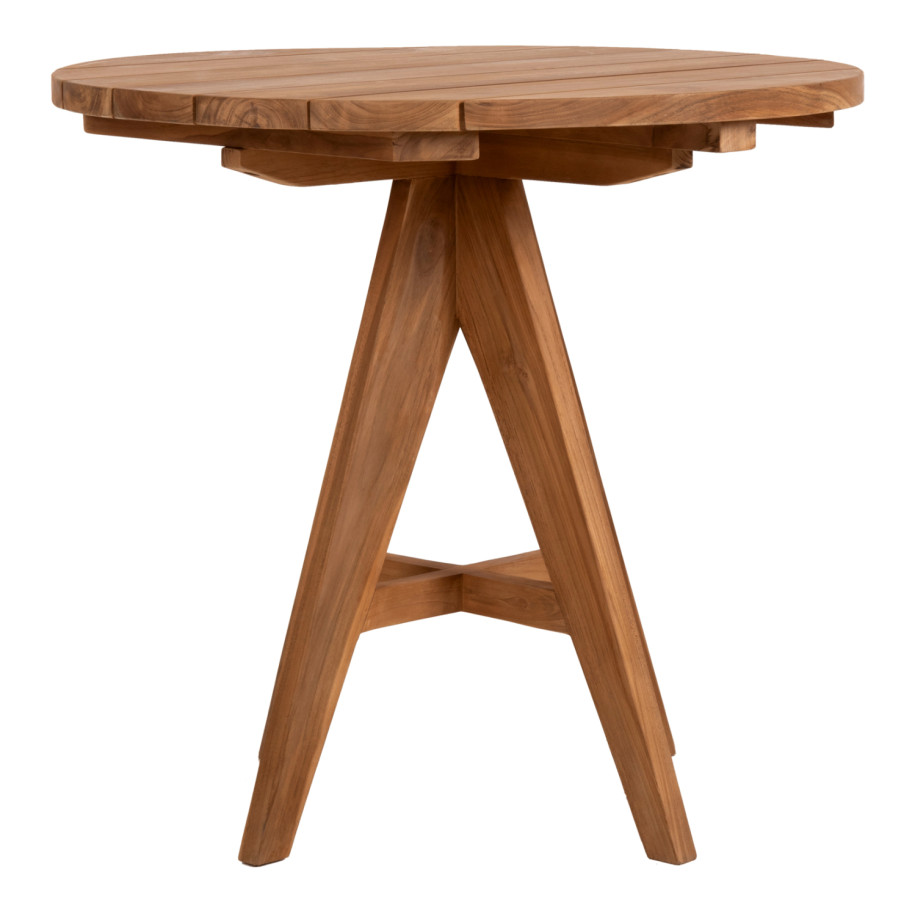 OUTDOOR ROUND TABLE LEO HM9623.11 TEAK WOOD 80x80x75Hcm.