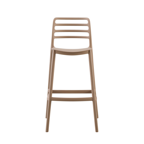 BAR STOOL POLYPROPYLENE SNOD HM6099.04 CAPPUCCINO 37,2x50x101,5Hcm.