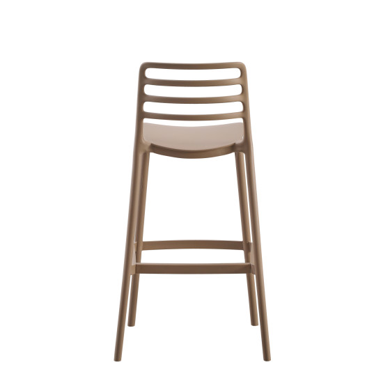 BAR STOOL POLYPROPYLENE SNOD HM6099.04 CAPPUCCINO 37,2x50x101,5Hcm.
