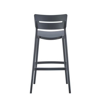 BAR STOOL POLYPROPYLENE SNOD2 HM6100.03 GREY 37,2x50x101,5Hcm.