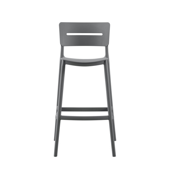 BAR STOOL POLYPROPYLENE SNOD2 HM6100.05 OLIVE GREEN 37,2x50x101,5Hcm.