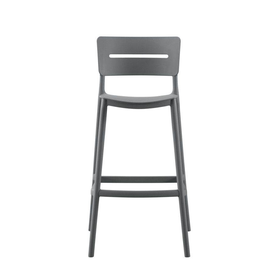 BAR STOOL POLYPROPYLENE SNOD2 HM6100.05 OLIVE GREEN 37,2x50x101,5Hcm.