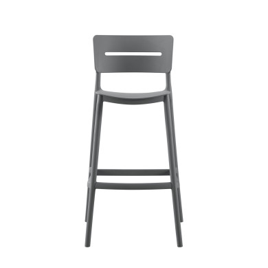 BAR STOOL POLYPROPYLENE SNOD2 HM6100.05 OLIVE GREEN 37,2x50x101,5Hcm.
