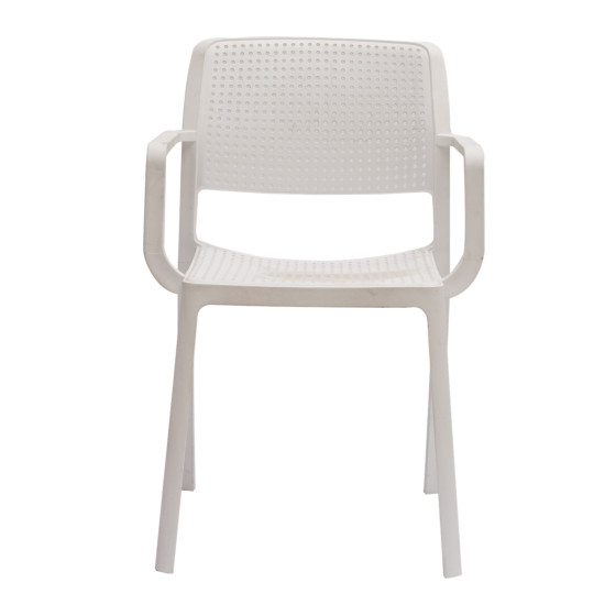 ARMCHAIR OUTDOOR COMFEE HM6102.01 POLYPROPYLENE IN WHITE 54x57x83H cm.