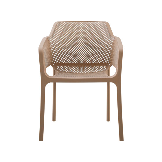 ARMCHAIR POLYPROPYLENE JOHN HM6103.04 CAPPUCCINO 59x46x79Hcm.