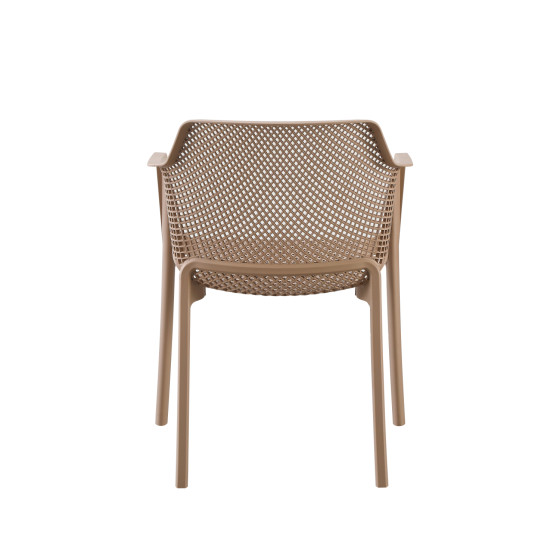 ARMCHAIR POLYPROPYLENE JOHN HM6103.04 CAPPUCCINO 59x46x79Hcm.