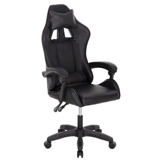 GAMING CHAIR MANCER HM1194 BLACK PU-BLACK POLYPROPYLENE 59x69x125Hcm.