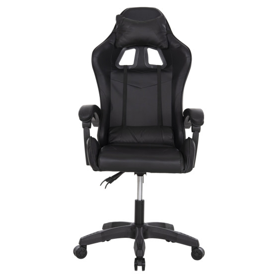 GAMING CHAIR MANCER HM1194 BLACK PU-BLACK POLYPROPYLENE 59x69x125Hcm.