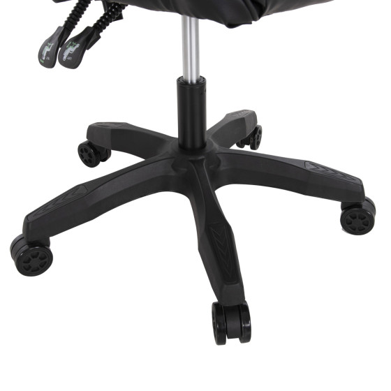 GAMING CHAIR MANCER HM1194 BLACK PU-BLACK POLYPROPYLENE 59x69x125Hcm.