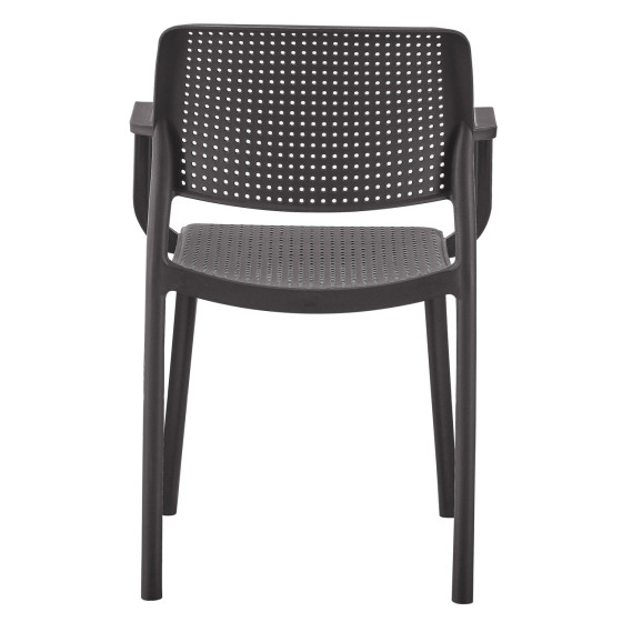 ARMCHAIR OUTDOOR COMFEE HM6102.09 POLYPROPYLENE IN BROWN 54x57x83Hcm.