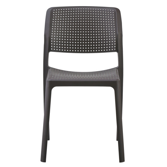 CHAIR OUTDOOR COMFEE HM6101.09 POLYPROPYLENE IN BROWN 41x57x82H cm.
