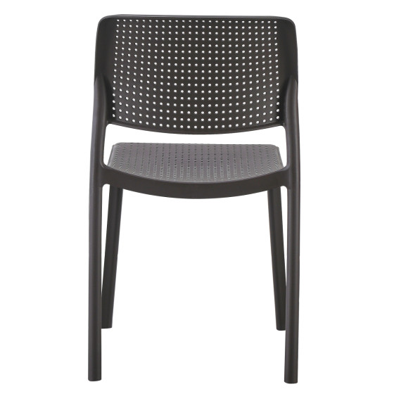 CHAIR OUTDOOR COMFEE HM6101.09 POLYPROPYLENE IN BROWN 41x57x82H cm.