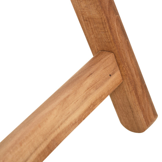 DIRECTOR'S ROUND TABLE LIMNOS HM5653.02 BEECH WOOD IMPREGNATION IN NATURAL Φ60Χ76Hcm.