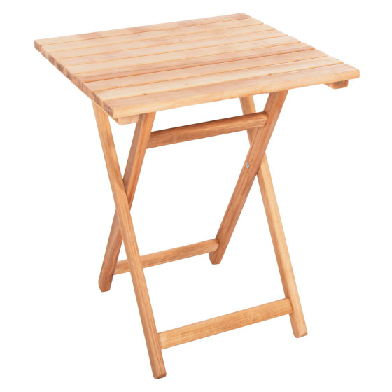 DIRECTOR'S TABLE LIMNOS HM5647.02 BEECH WOOD IN NATURAL-IMPREGNATION 60Χ60Χ75Hcm.