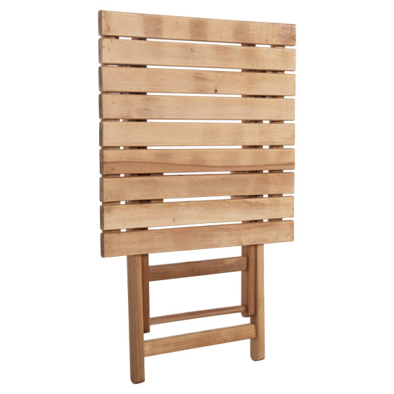 DIRECTOR'S TABLE LIMNOS HM5647.02 BEECH WOOD IN NATURAL-IMPREGNATION 60Χ60Χ75Hcm.