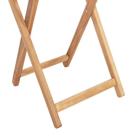 DIRECTOR'S TABLE LIMNOS HM5647.02 BEECH WOOD IN NATURAL-IMPREGNATION 60Χ60Χ75Hcm.