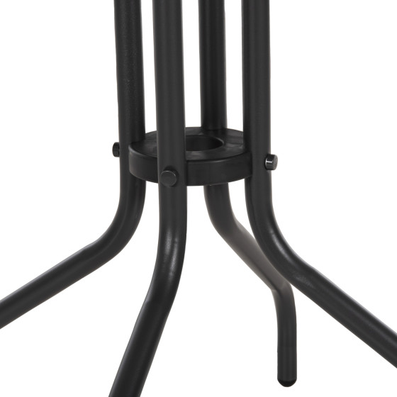 OUTDOOR ROUND TABLE LINO HM5973.01 METALLIC IN GREY Φ60x70Hcm.