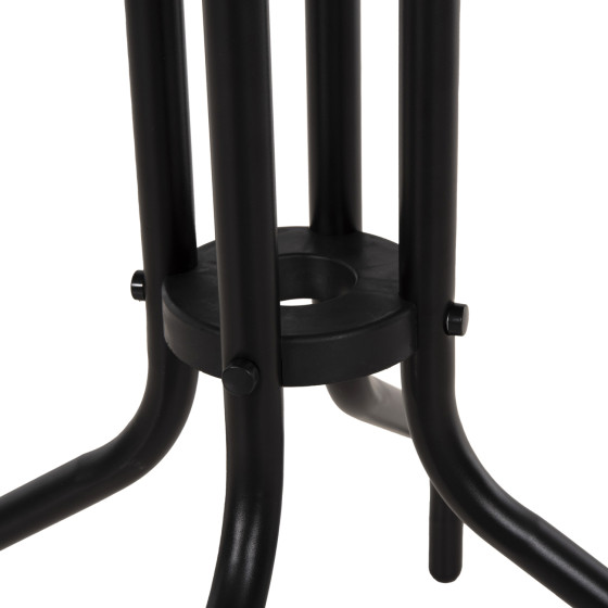 OUTDOOR ROUND TABLE BLACK HM5973.03 METALLIC IN BLACK Φ60x70Hcm.