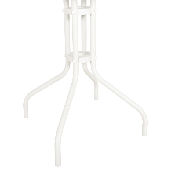 OUTDOOR ROUND TABLE LINO HM5973.02 METALLIC IN WHITE Φ60x70Hcm.