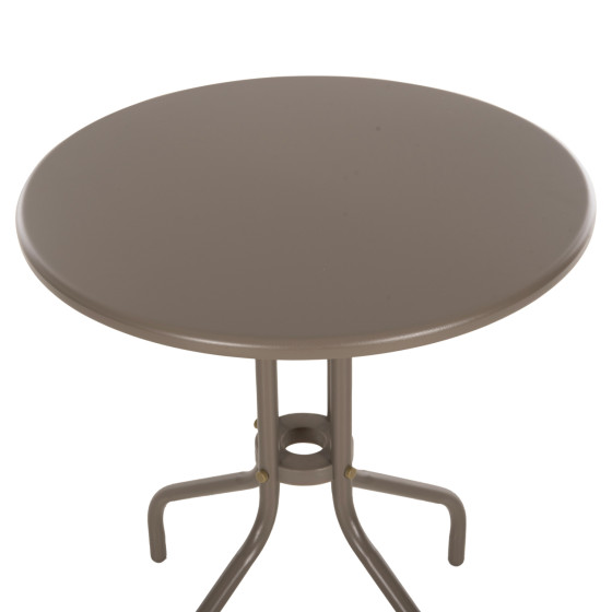 OUTDOOR ROUND TABLE LINO HM5973.04 METALLIC IN CHAMPAGNE COLOR Φ60x70Hcm.