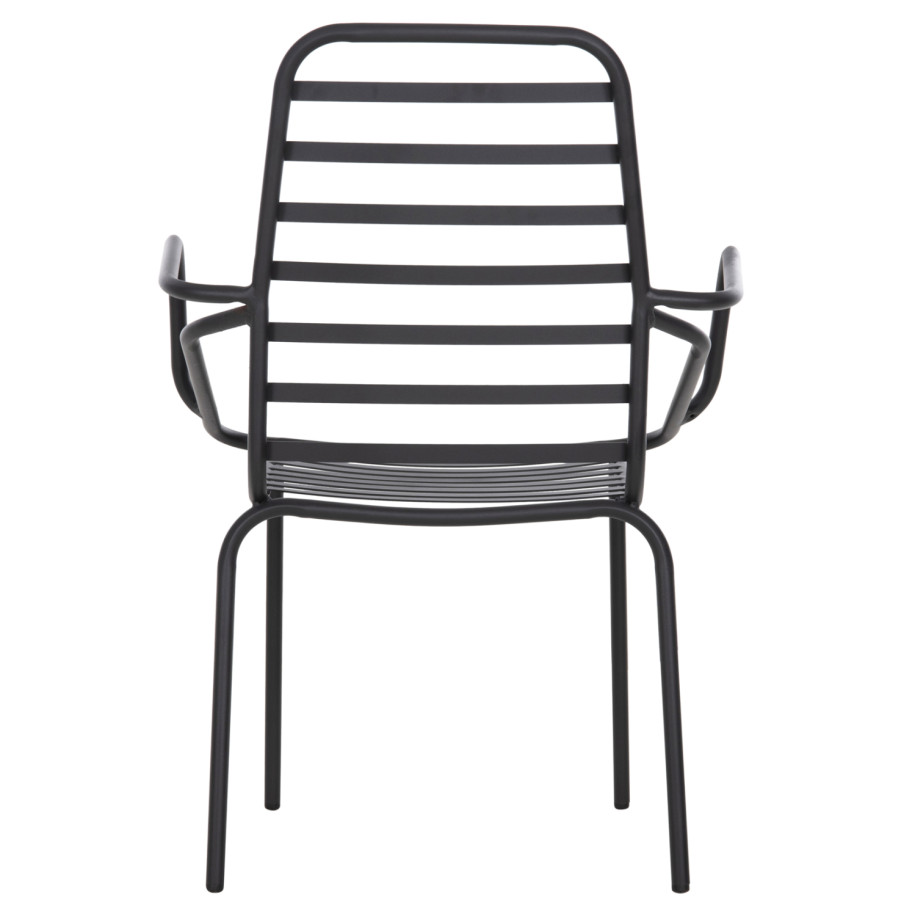 ARMCHAIR OUTDOOR FREE HM6045 METALLC BLACK 61x53x87Hcm.
