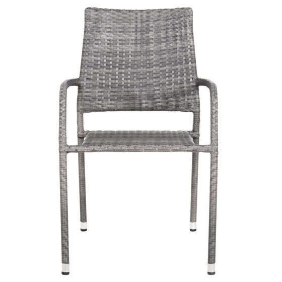 ARMCHAIR OUTDOOR MORNER HM6074.02 METAL-GREY WICKER 55x58x87H.