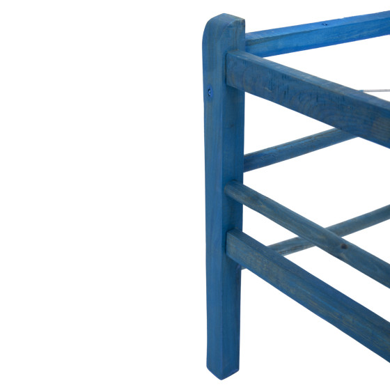 TRADITIONAL CHAIR JHETT HM5575.05 BEECH WOOD WITH IMPREGNATION IN BLUE-FRAME ONLY 40x42x87Hcm.