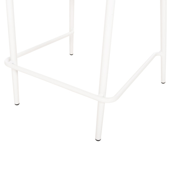 ΣΚΑΜΠΟ ΜΠΑΡ ΜΕΣ.ΥΨΟΥΣ EULO HM6087.02 ΑΛΟΥΜΙΝΙΟ ΛΕΥΚΟ-ΣΥΝΘ.RATTAN ΜΠΕΖ 60x60x99Υεκ.