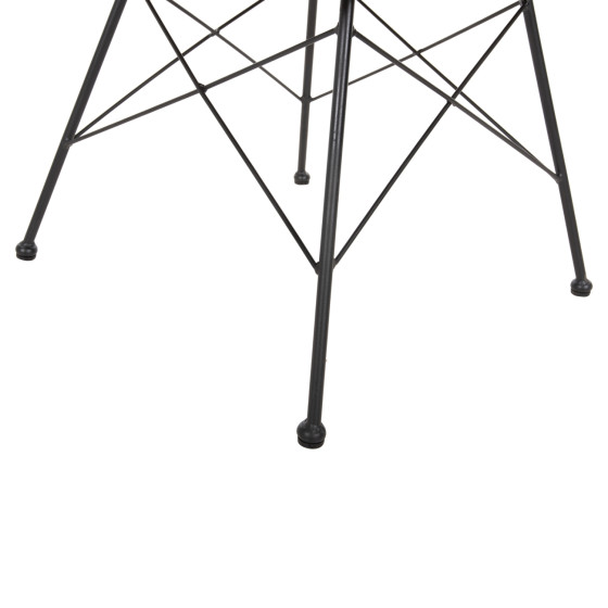 CHAIR OUTDOOR ALLEGRA HM5451.11 METAL & CUSHION BLACK- WICKER BEIGE 52x51.5x83.5Hcm.