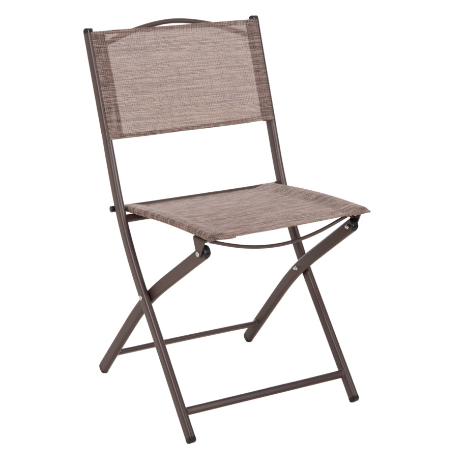 FOLDABLE OUTDOOR CHAIR MAG HM5971.02 BROWN METAL-BROWN TEXTILENE 45x51x81Hcm.