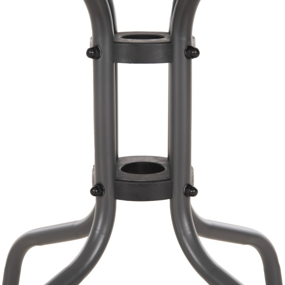 COFFEE TABLE FIGO HM6067.01 METAL IN GREY-TEMPERED GLASS TOP 45x45x51Hcm.