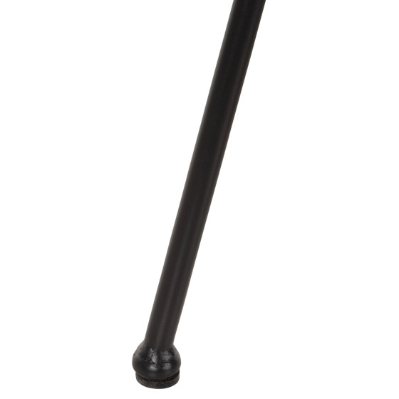 OUTDOOR BENCH WITH ARMS ALLEGRA HM6077 BLACK METAL-P.E. RATTAN IN BEIGE 120x62x80Hcm.