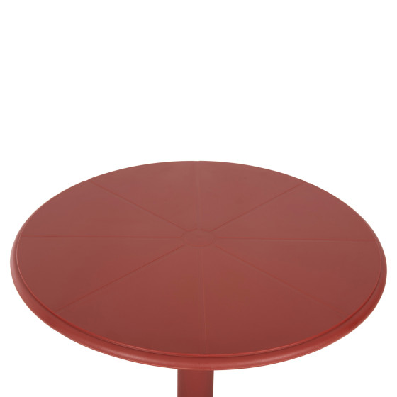 ROUND POLYPROPYLENE TABLE TERRIN HM6124.16 RED Φ61x77Hcm.
