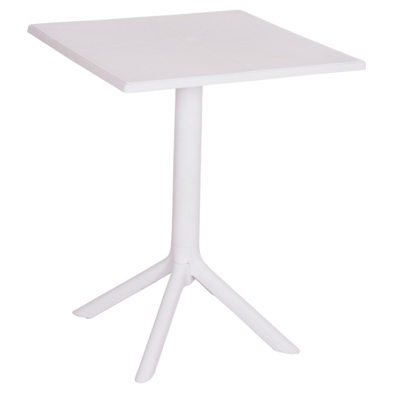 SQUARE POLYPROPYLENE TABLE TERRIN HM6125.11 WHITE 60x60x75Hcm.