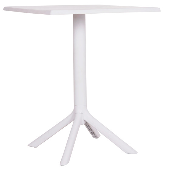 SQUARE POLYPROPYLENE TABLE TERRIN HM6125.11 WHITE 60x60x75Hcm.