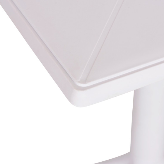 SQUARE POLYPROPYLENE TABLE TERRIN HM6125.11 WHITE 60x60x75Hcm.