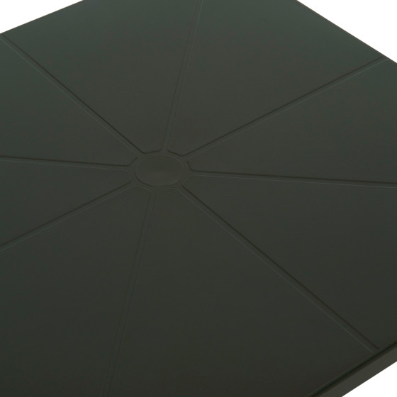 SQUARE POLYPROPYLENE TABLE TERRIN HM6125.15 DARK OLIVE 60x60x75Hcm.