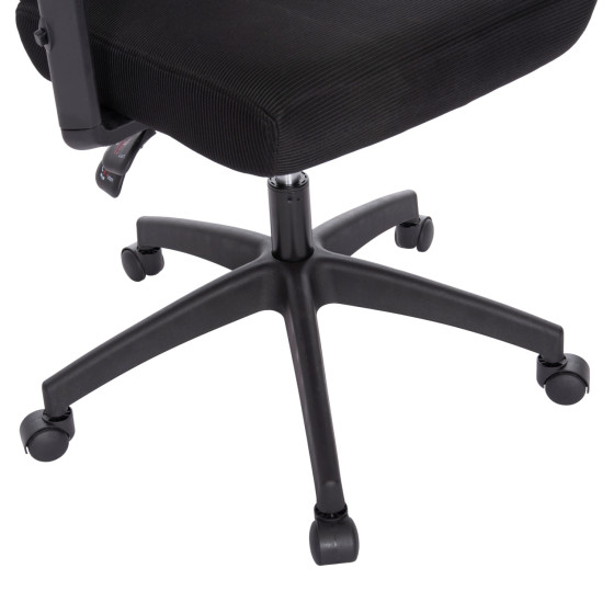 OFFICE CHAIR MEXER ΗΜ1195.01 BLACK MESH-BLACK METAL BASE 68x70x136Hcm.