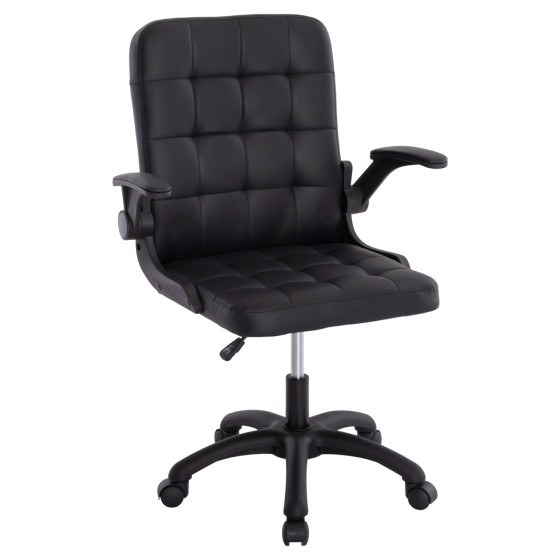 OFFICE CHAIR PORTIMA HM1197.01 BLACK PVC-FRAME & BASE 69x57x97Hcm.