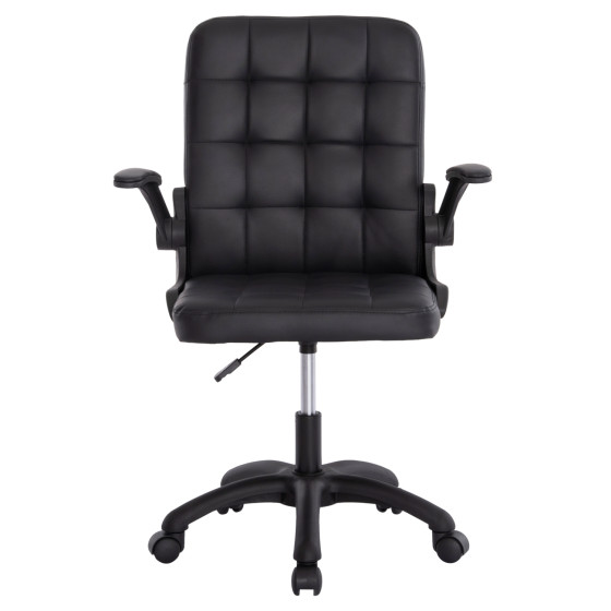OFFICE CHAIR PORTIMA HM1197.01 BLACK PVC-FRAME & BASE 69x57x97Hcm.
