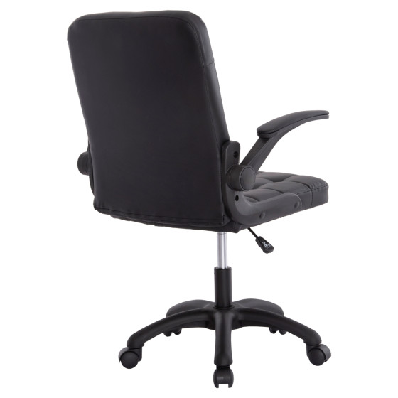 OFFICE CHAIR PORTIMA HM1197.01 BLACK PVC-FRAME & BASE 69x57x97Hcm.