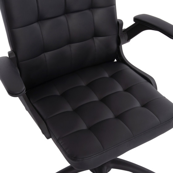 OFFICE CHAIR PORTIMA HM1197.01 BLACK PVC-FRAME & BASE 69x57x97Hcm.