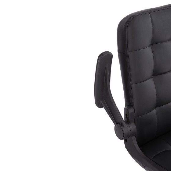 OFFICE CHAIR PORTIMA HM1197.01 BLACK PVC-FRAME & BASE 69x57x97Hcm.