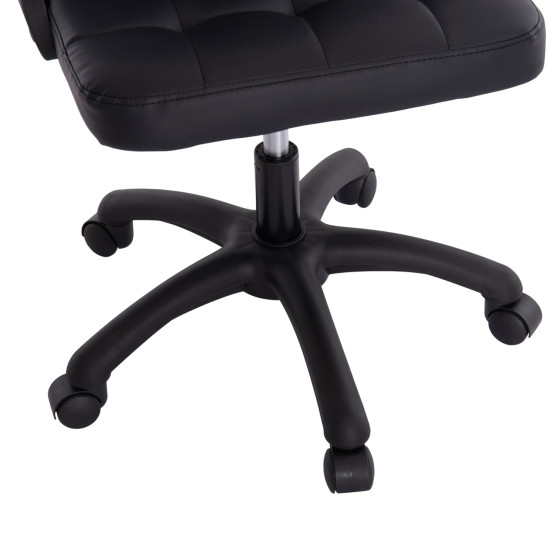 OFFICE CHAIR PORTIMA HM1197.01 BLACK PVC-FRAME & BASE 69x57x97Hcm.
